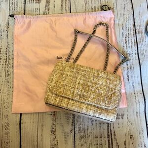 Kate Spade Tweed Chain Shoulder Bag